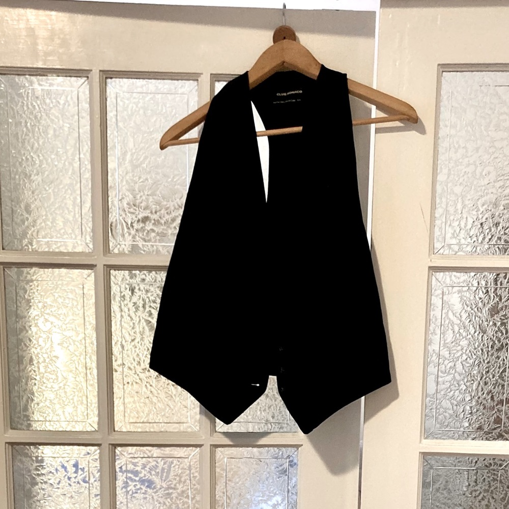 Club Monaco Black Tuxedo Vest Size M